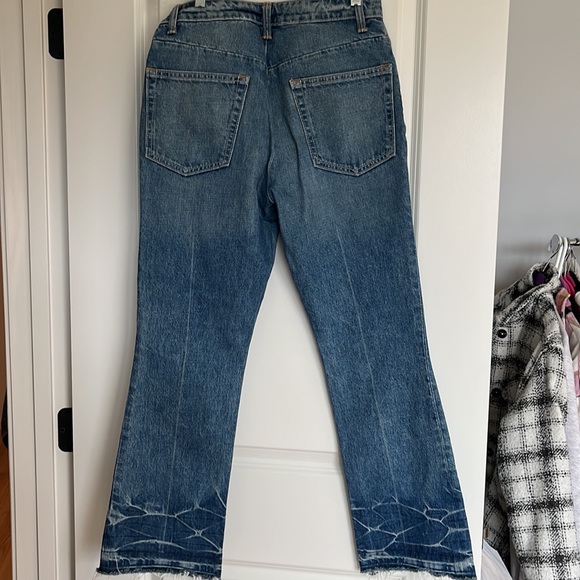 Helmut Lang Tacked Crop Flare Jeans - Picture 9 of 9